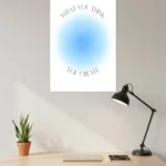 What You Think You Create Aura Poster
