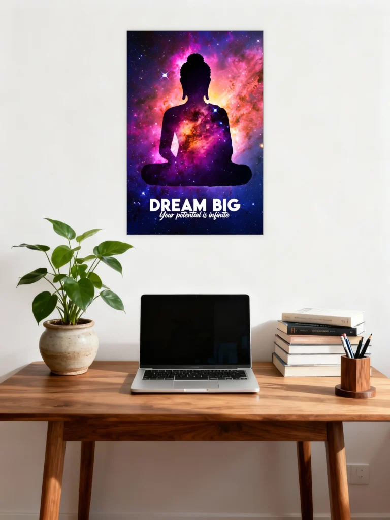 Dream Big Cosmic Meditation Poster