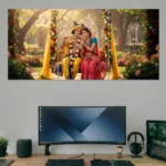 radha krishna in love in garden