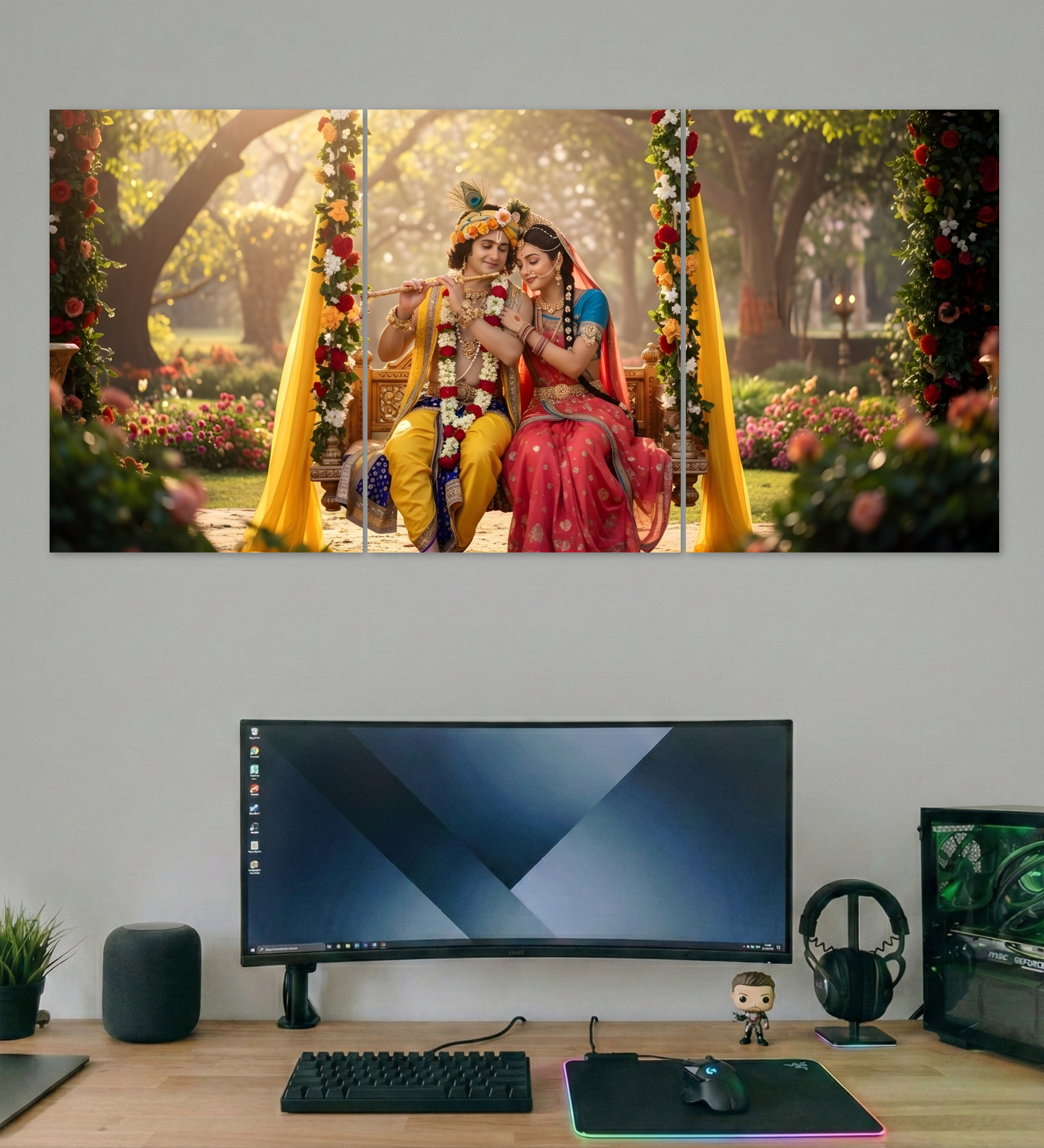 radha krishna in love in garden radha krishna in love in garden