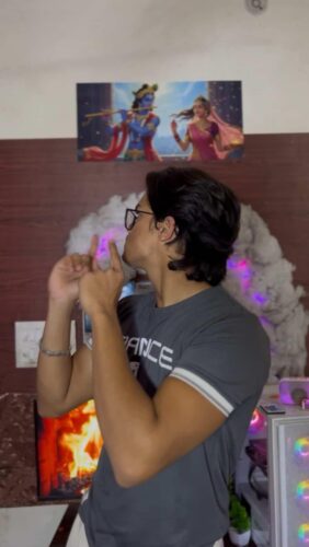 Krishna & Radha Divine Harmony Split Poster (Set of 3) photo review