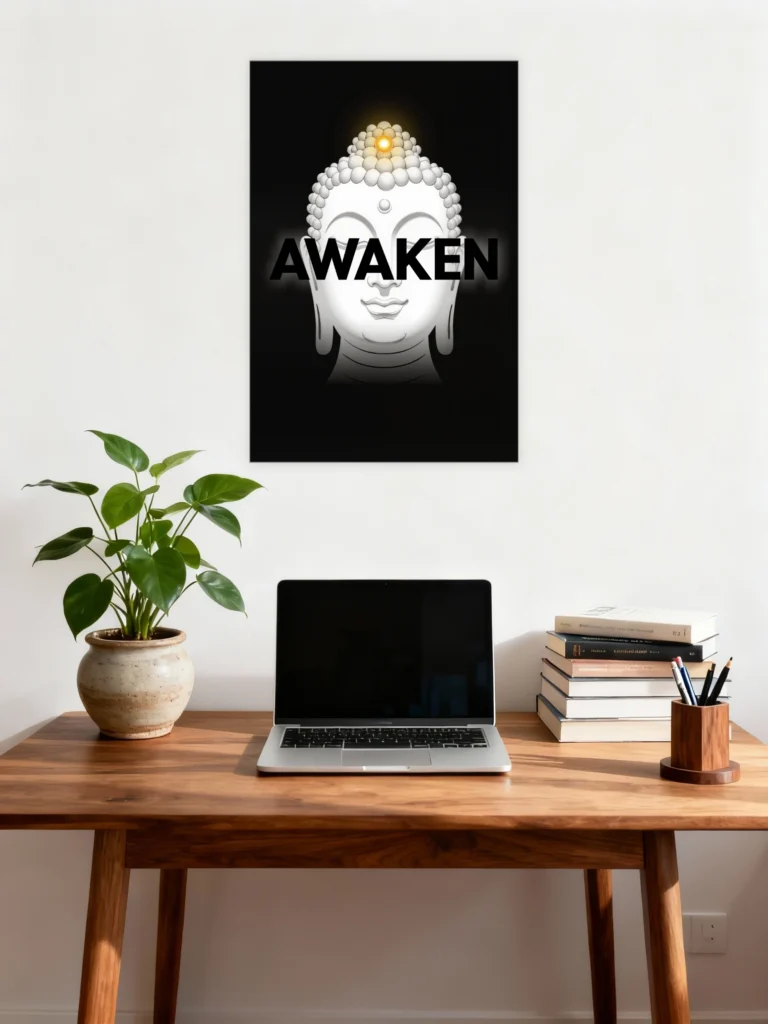 Awaken Inner Light Buddha Poster