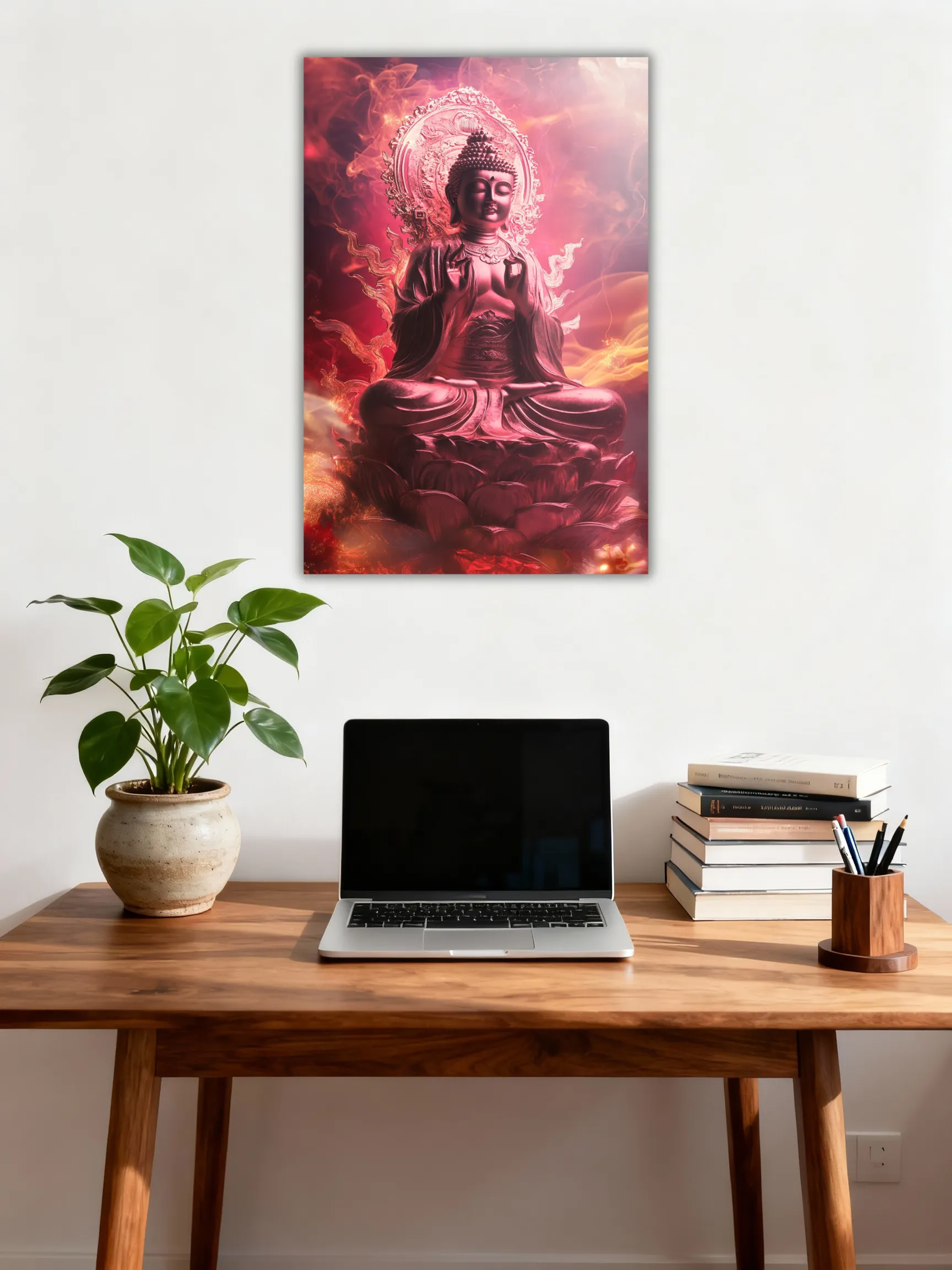 buddha-wall-art-home-office-desk-setup buddha-wall-art-home-office-desk-setup