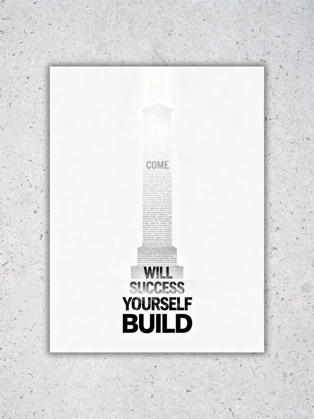 Build Yourself Into Success Poster - Aurantara