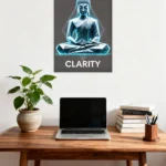 Clarity Geometric Buddha Poster