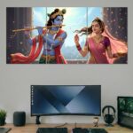 radha krishna flute harmony poster