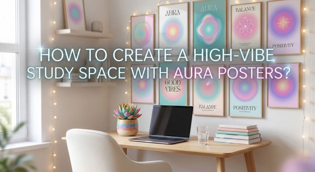 How to Create a High-Vibe Study Space with Aura Posters