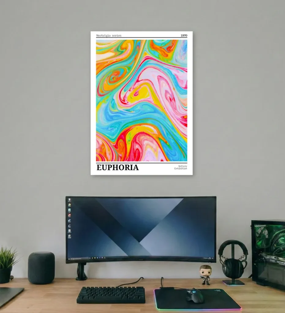 euphoria aura poster curved laptop