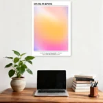 Divine Purpose Pastel Gradient Aura Poster