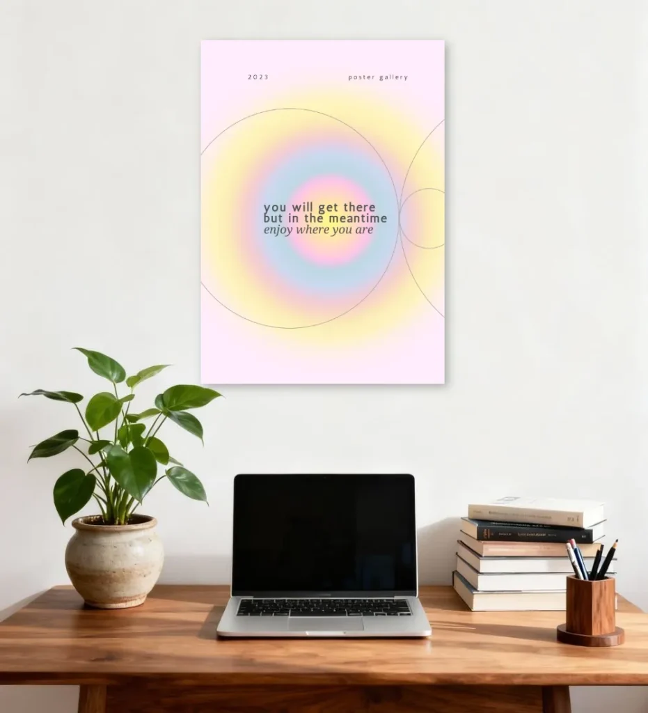 You Will Get There Pastel Motivation Aura Poster