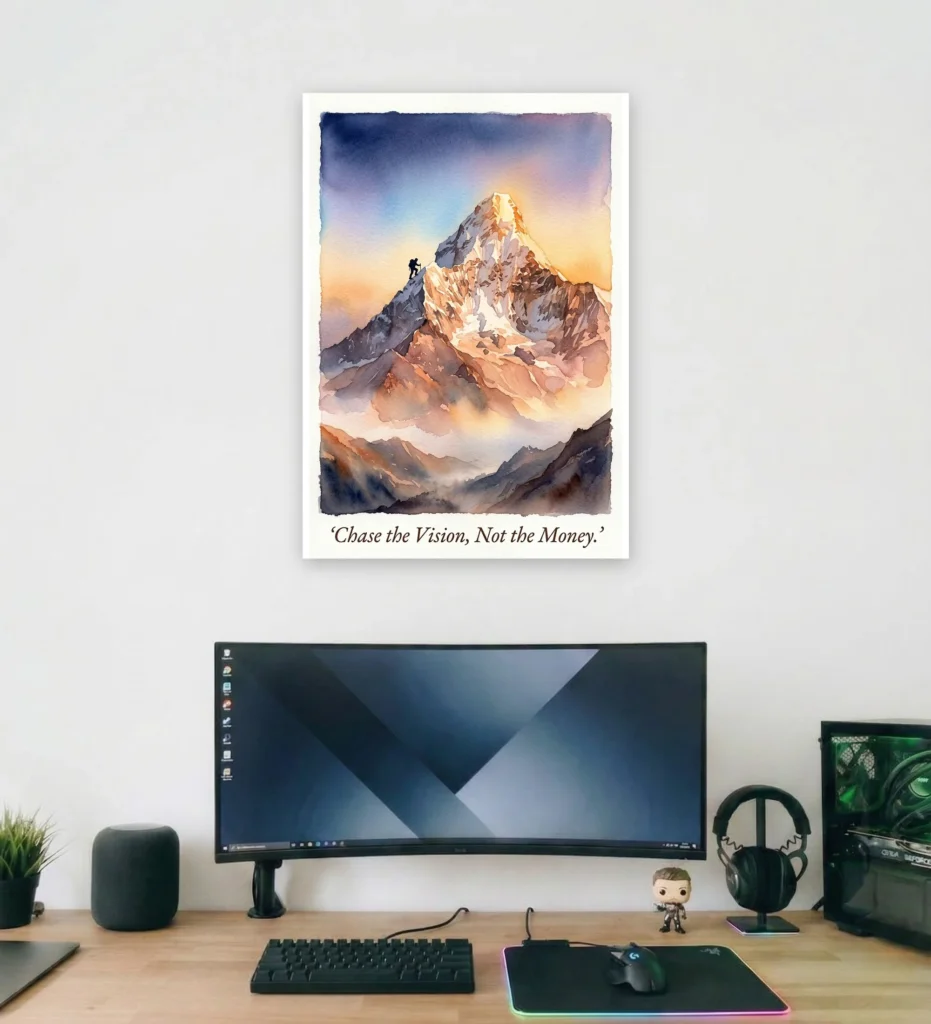 Chase The Vision Supportive Wall Art - Aurantara Collection