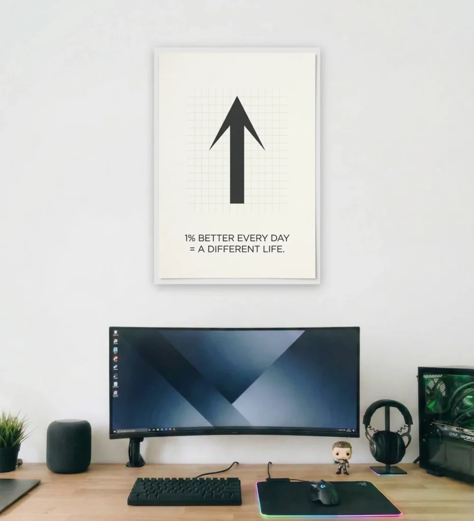 1% Better Supportive Wall Art - Aurantara Collection