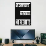 No Shortcuts Supportive Wall Art - Aurantara Collection