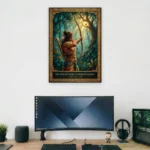 Arjunas Focus Supportive Wall Art - Aurantara Collection