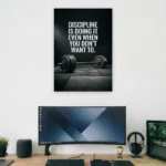 Iron Will Supportive Wall Art - Aurantara Collection