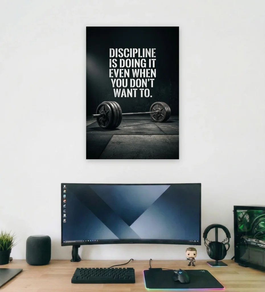 Iron Will Supportive Wall Art - Aurantara Collection