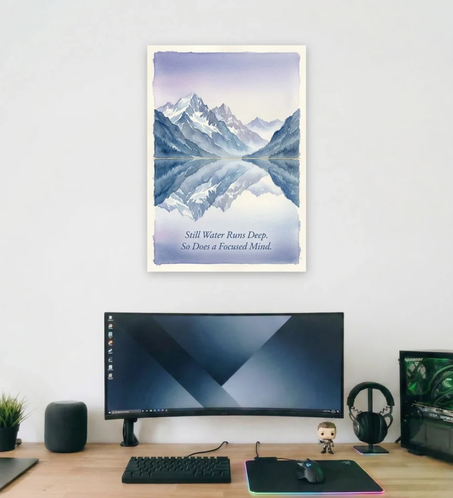 Still Water Supportive Wall Art - Aurantara Collection