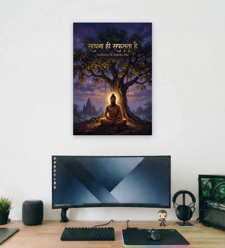Sadhana Supportive Wall Art - Aurantara Collection