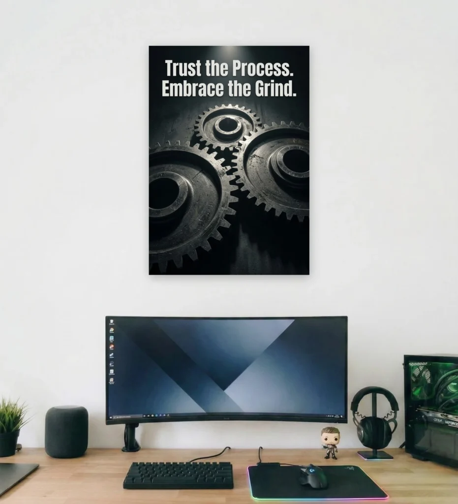 The Process Supportive Wall Art - Aurantara Collection