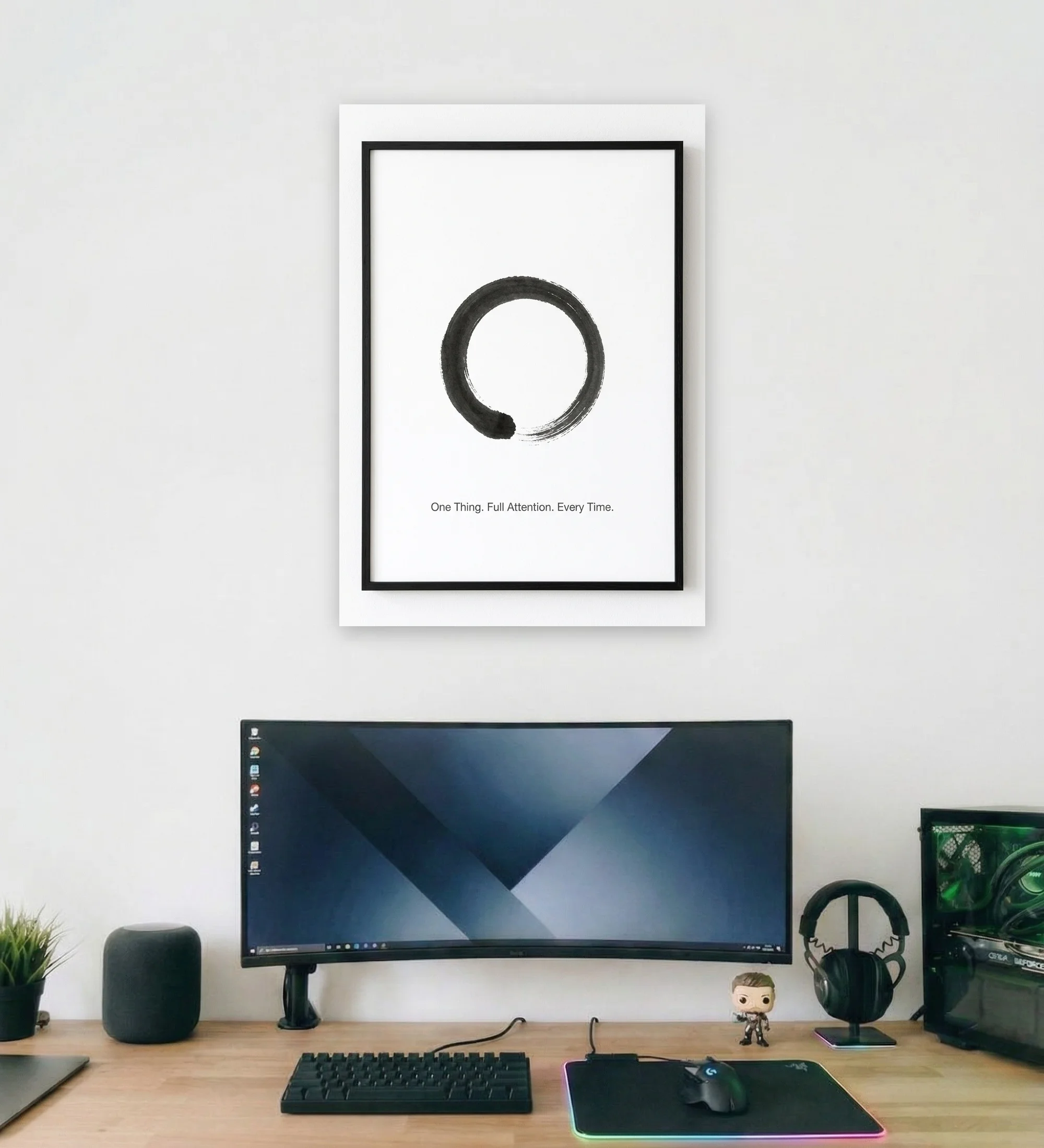 22_single_task_with_text_mockup_1 Single Task Supportive Wall Art - Aurantara Collection