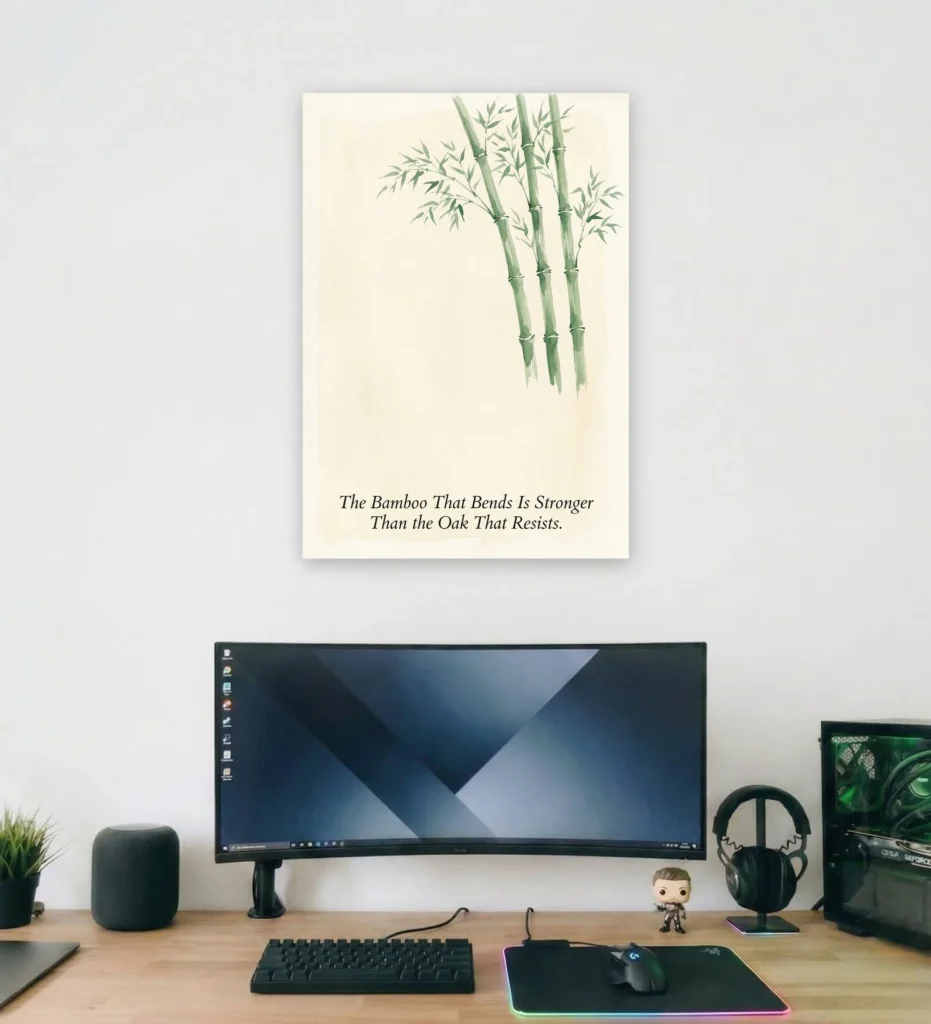 The Bamboo Supportive Wall Art - Aurantara Collection