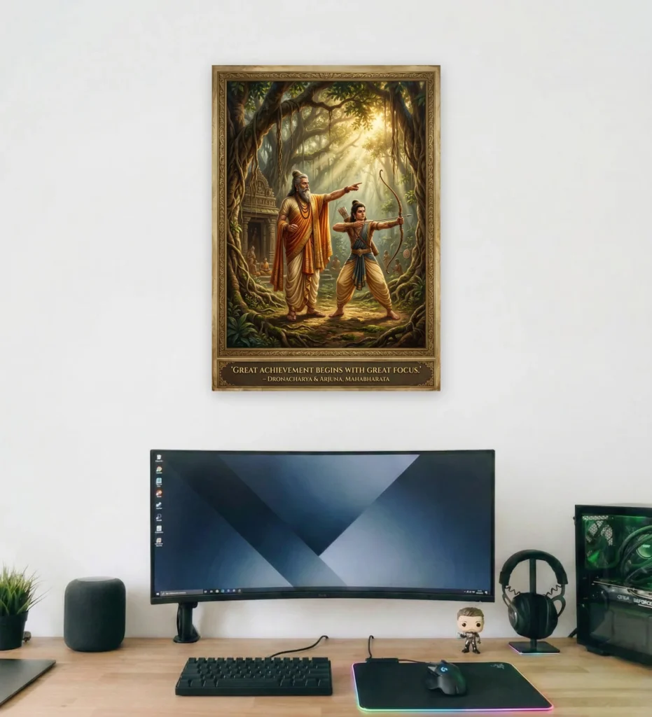 The Gurukul Supportive Wall Art - Aurantara Collection