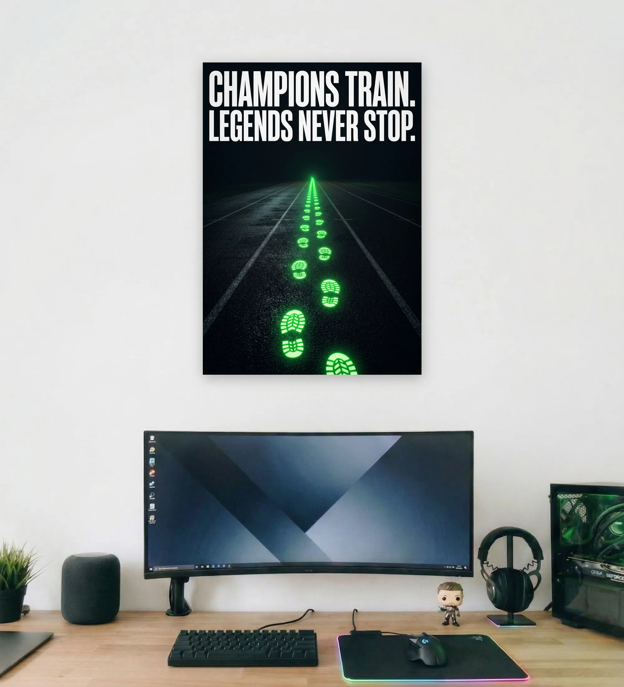 25_no_days_off_with_text_mockup_1 No Days Off Supportive Wall Art - Aurantara Collection