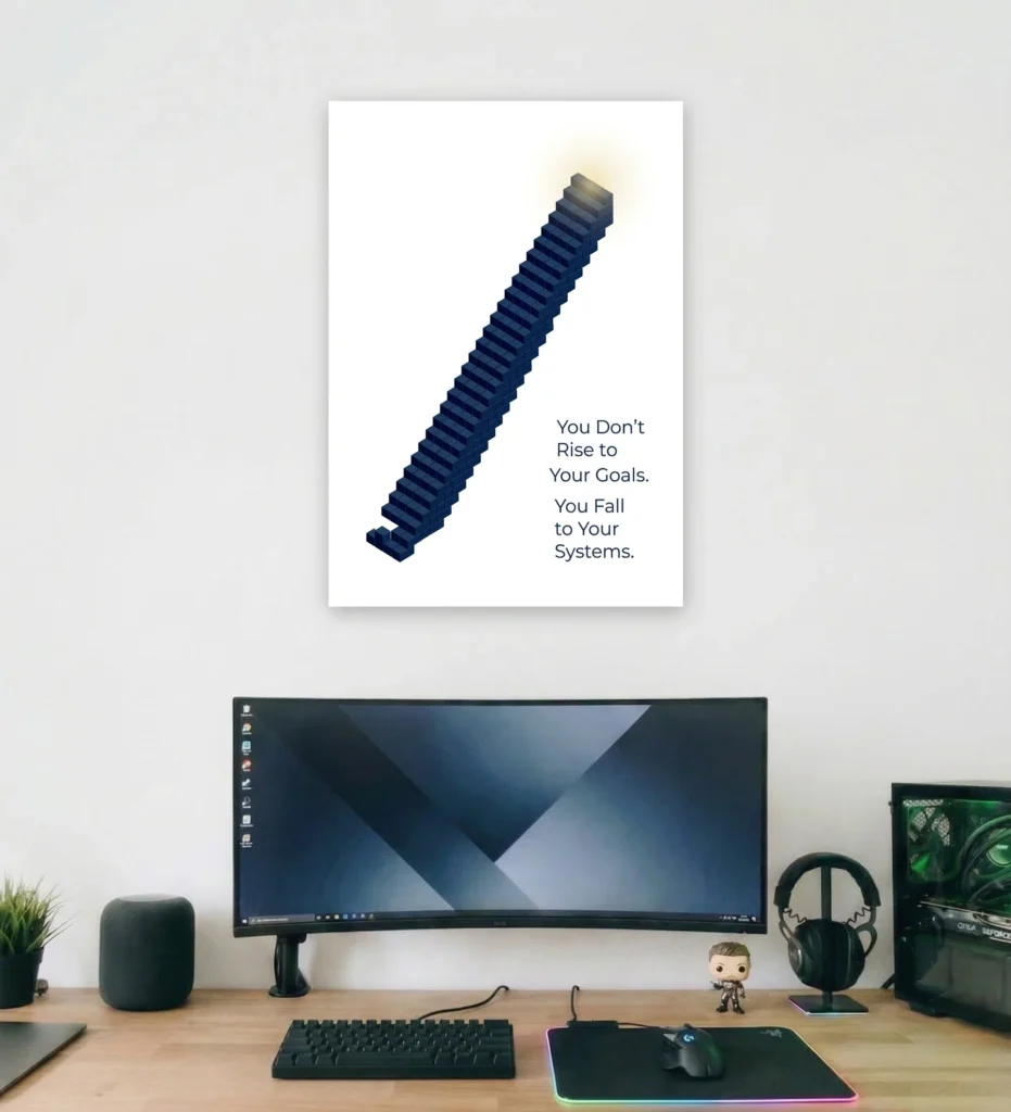 Atomic Habits Supportive Wall Art - Aurantara Collection