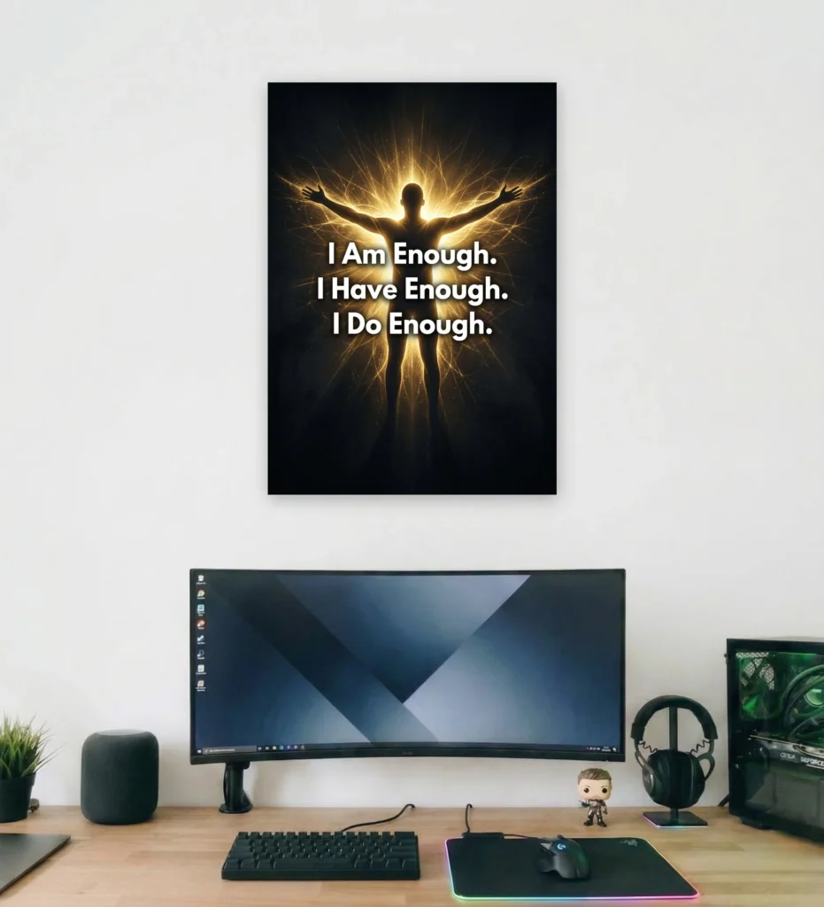 I Am Enough Supportive Wall Art - Aurantara Collection