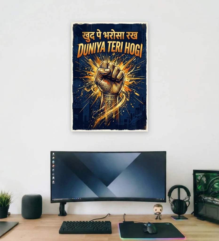 Khud Pe Bharosa Supportive Wall Art - Aurantara Collection