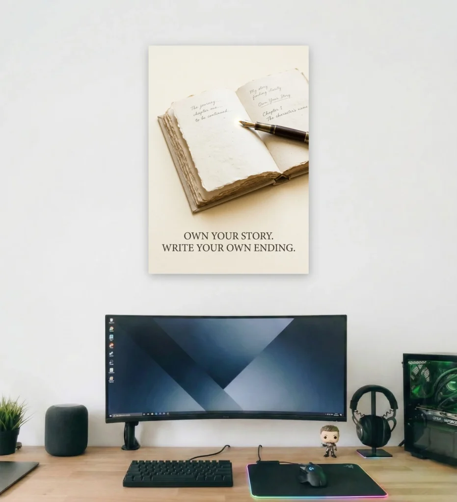 Own Your Story Supportive Wall Art - Aurantara Collection