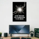 No Permission Needed Supportive Wall Art - Aurantara Collection