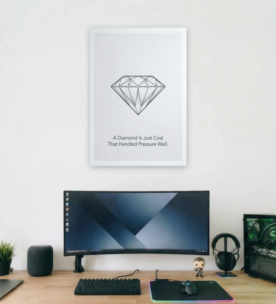 The Diamond Supportive Wall Art - Aurantara Collection