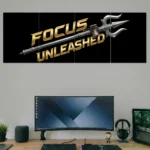 Focus Unleashed Split Poster Set in study table