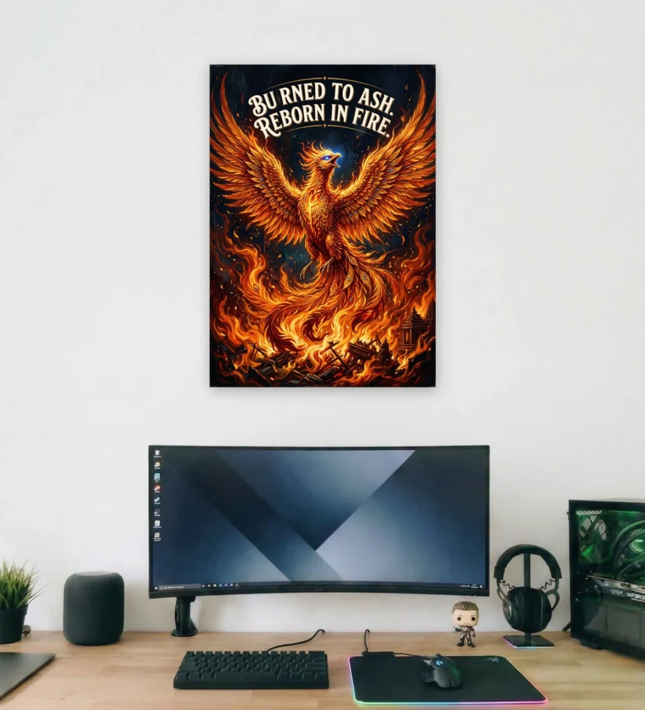 The Phoenix Supportive Wall Art - Aurantara Collection