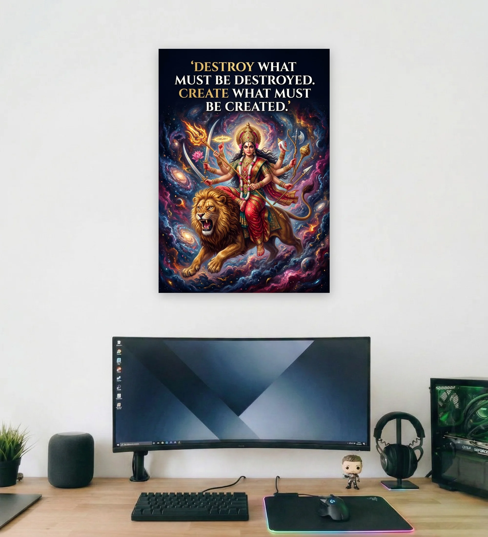 46_shakti_rising_with_text_mockup_1 Shakti Rising Supportive Wall Art - Aurantara Collection