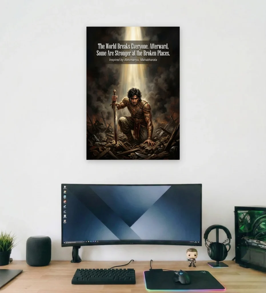 Rise Of The Warrior Supportive Wall Art - Aurantara Collection