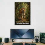 Jungle Mein Sher Supportive Wall Art - Aurantara Collection