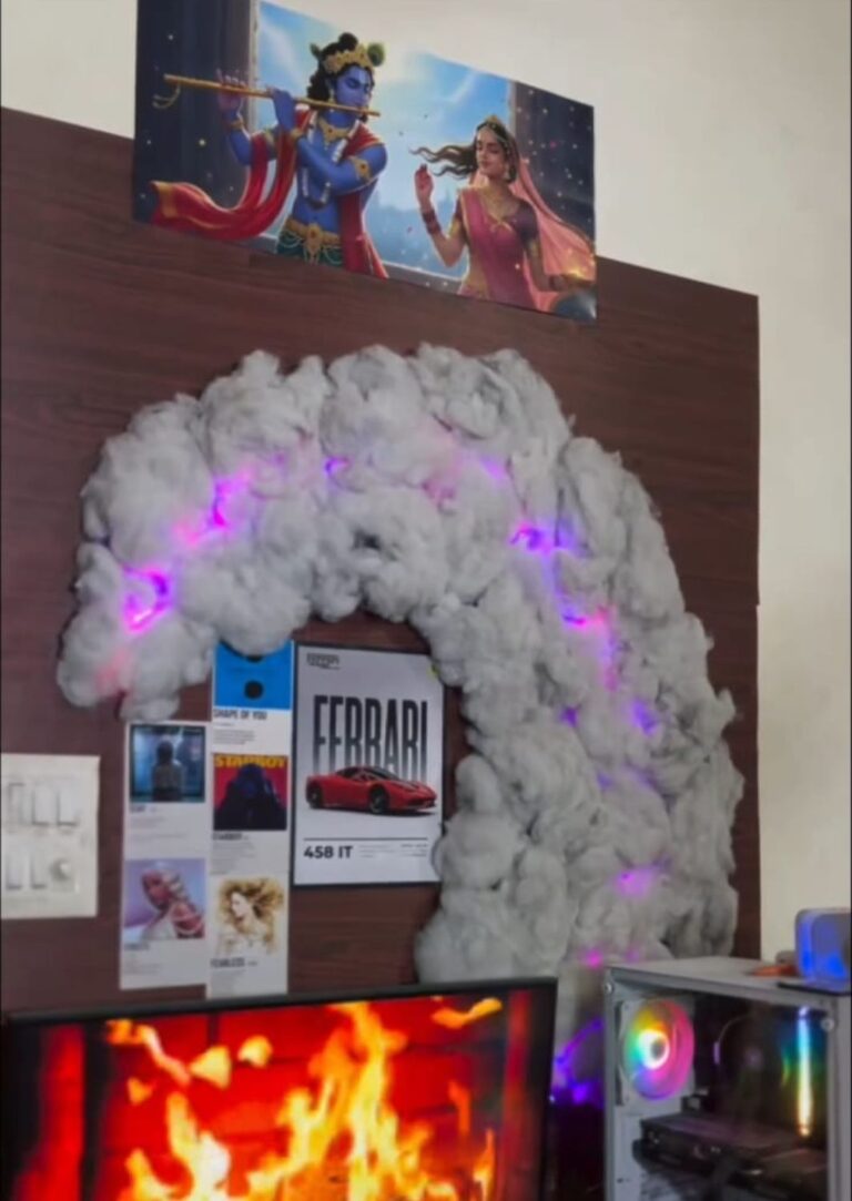 rasdha krishna poster on awall