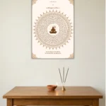 hanuman chalisa mandala poster