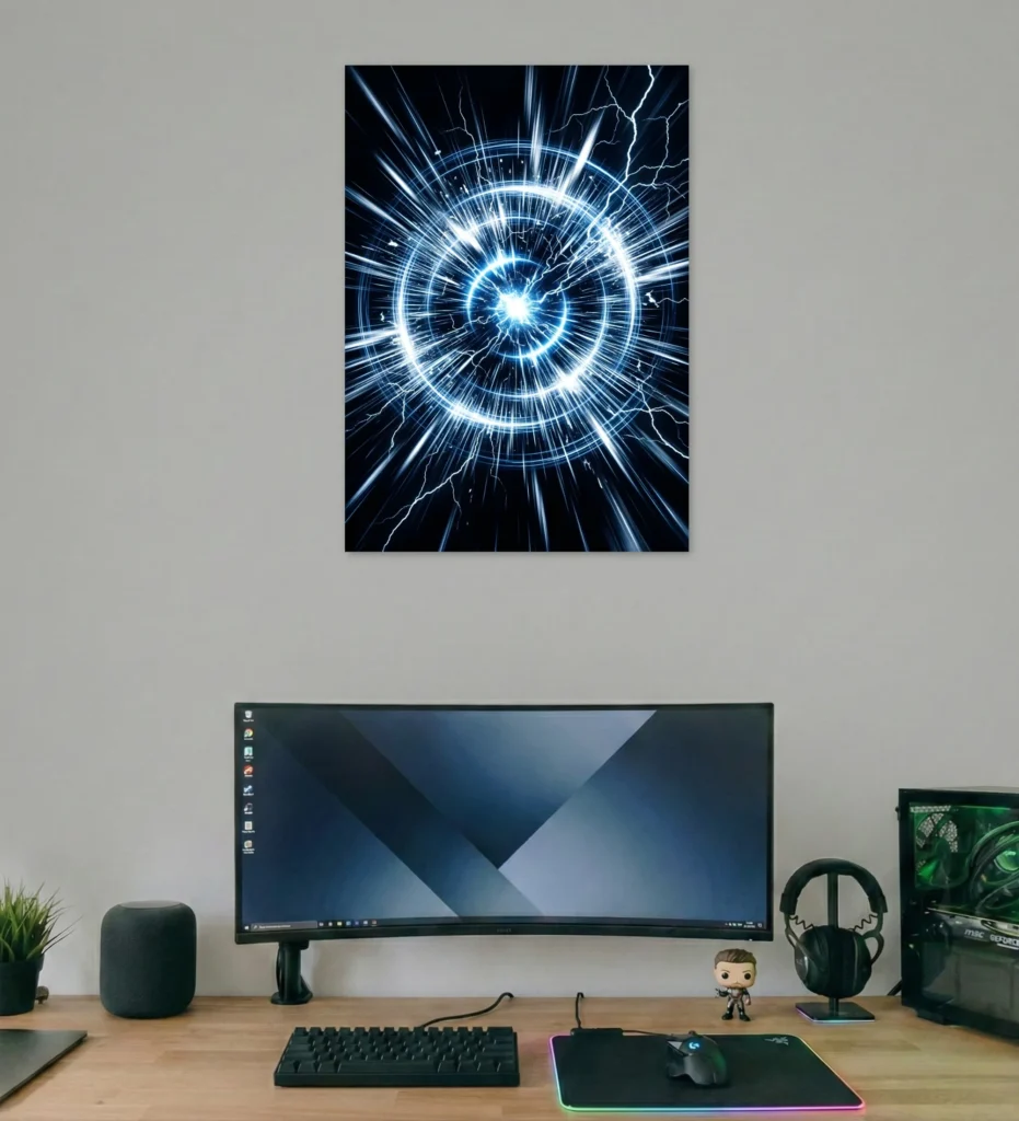 Electric Core Burst Poster