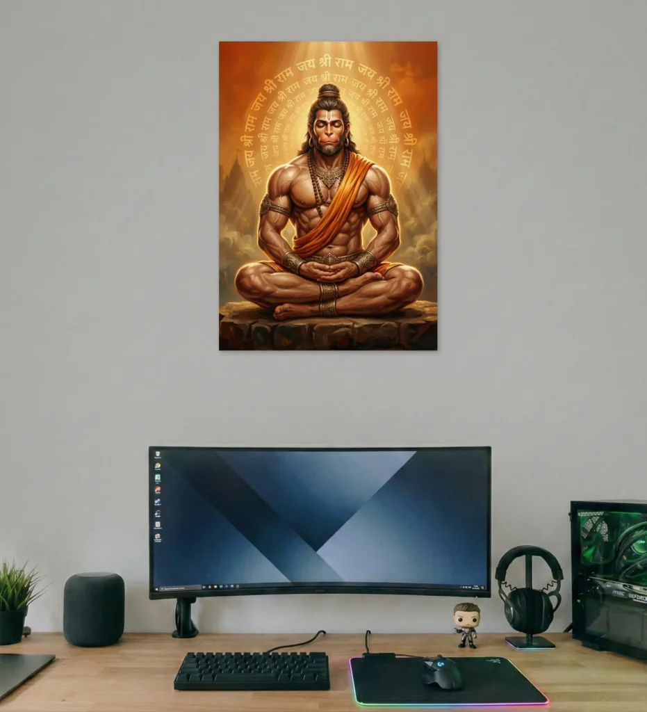 hanuman Meditative poster