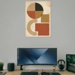 Earthy Balance Abstract Poster