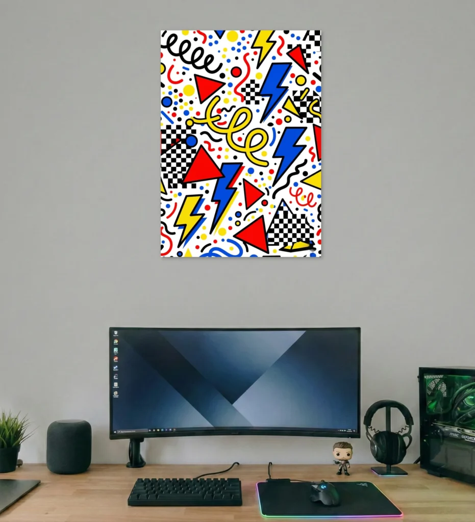 Retro Pop Energy Poster