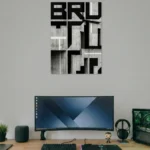 Brutalist Typography Concrete Poster