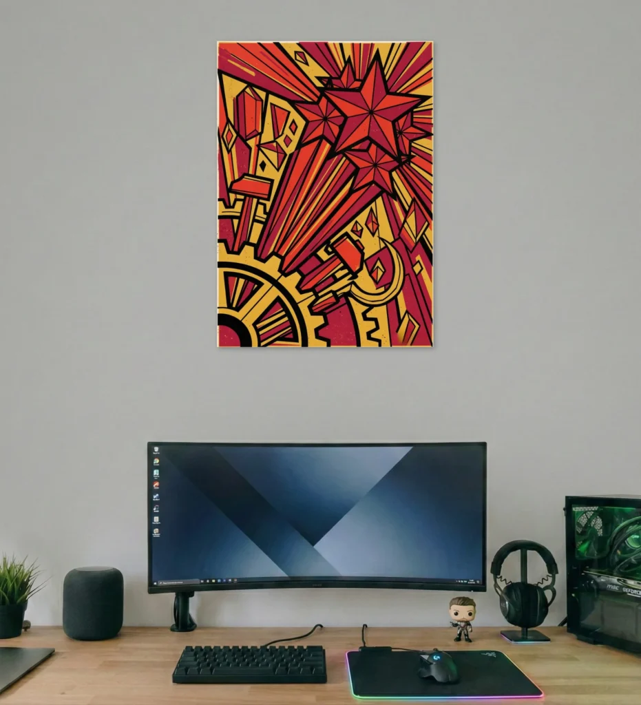 Revolution Stars Abstract Poster