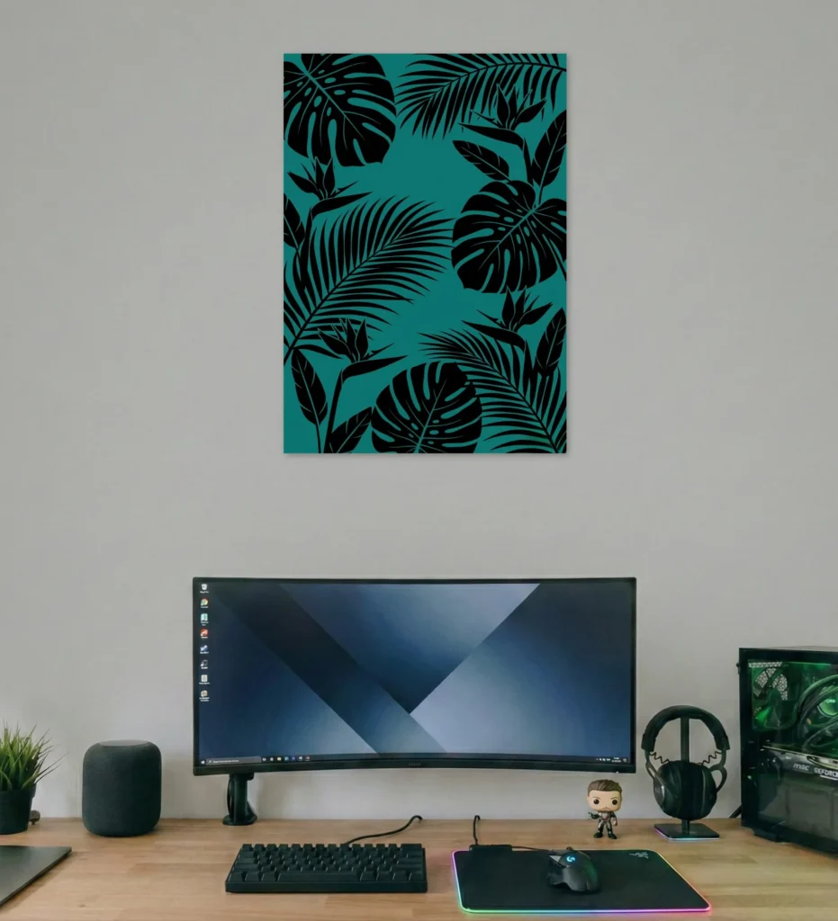 Midnight Tropics Minimal Poster