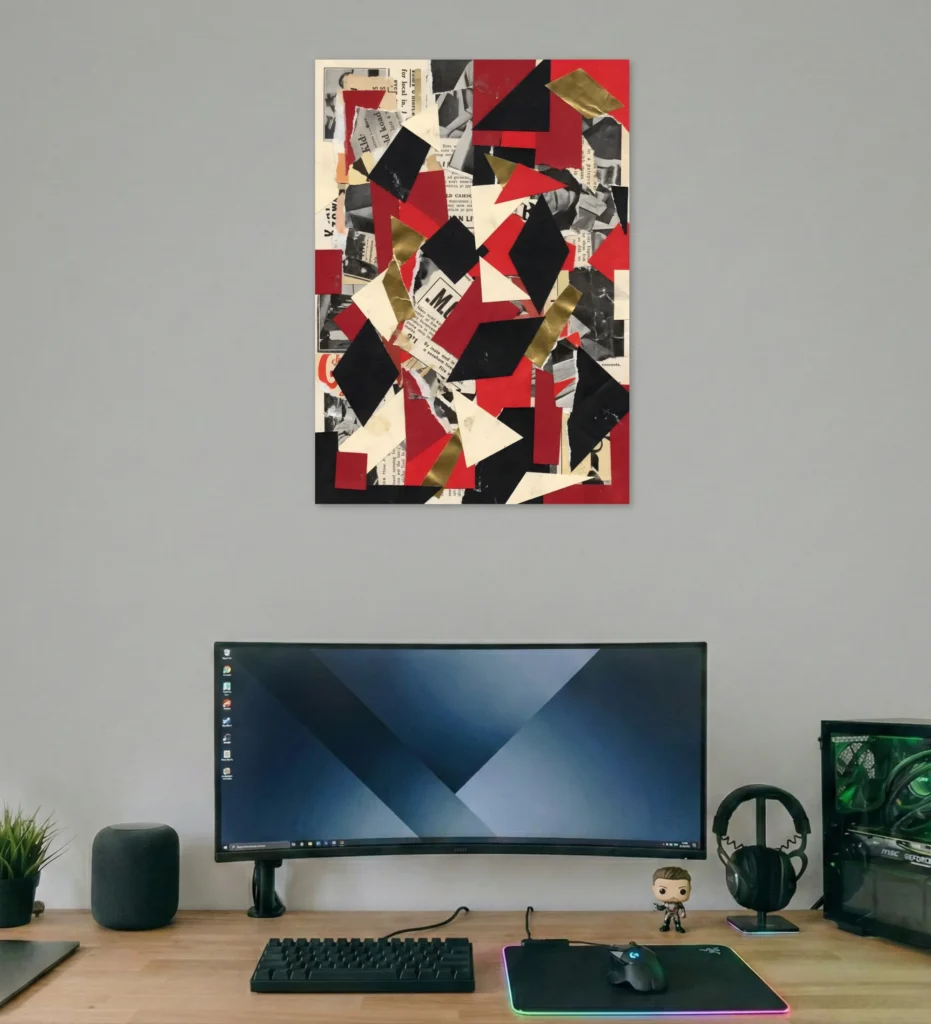 Modern Chaos Collage Poster