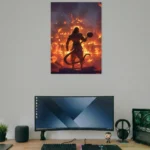 Burning Lanka Hanuman Warrior Poster
