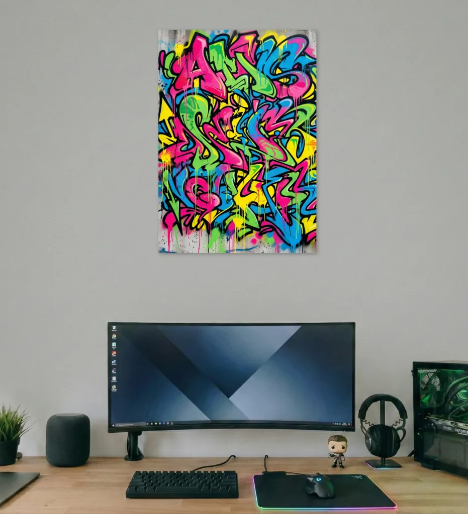 Urban Neon Energy Poster